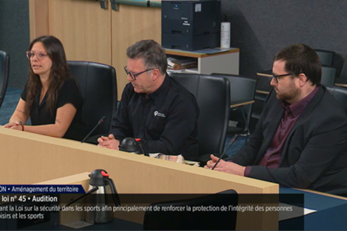 Association des camps du Québec commission parlementaire Projet de loi 45 audition