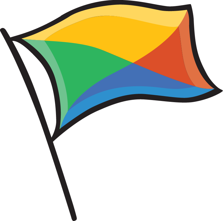 Logo drapeau couleur